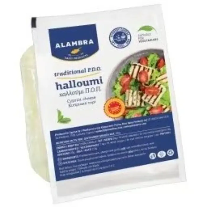 ALAMBRA-ΧΑΛΟΥΜΙ-ΚΥΠΡΙΑΚΟ-ΠΟΠ-180GR Alambra Halloumi 225 gr - Afbeelding 1