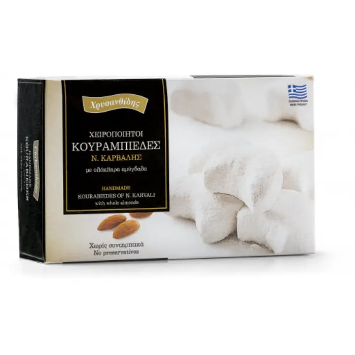Chrisanthidis kourabiedes 430 gr Chrisanthidis Kourabiedes met amandelen 430 gr - Afbeelding 1