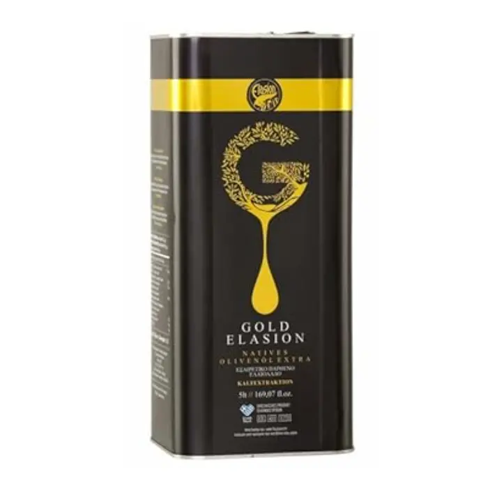 Elasion 5 lit tin Elasion Extra Virgin Olijfolie 5 lit - Afbeelding 1