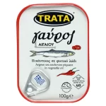 Trata Gavros (ansjovis) Egeïsche zee pikant in plantaardige olie 100 gr