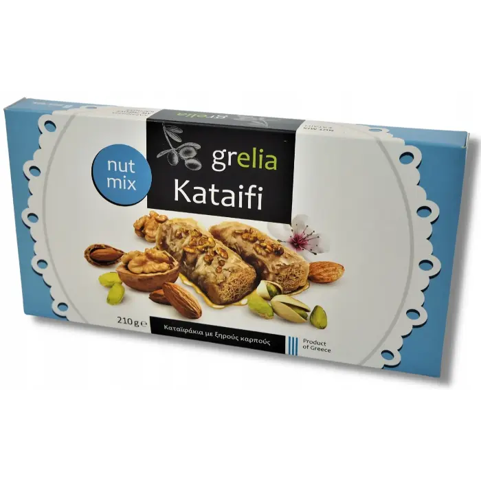 Grelia-katifi-met-honing en amandelen Elli Kataifi met honing & amandelen 210 gr - Afbeelding 1