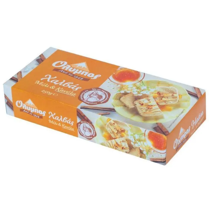 Olympos-Halvas-Honing-Kaneel 250 gr Olympos Halvas honing en kaneel 250 gr - Afbeelding 1