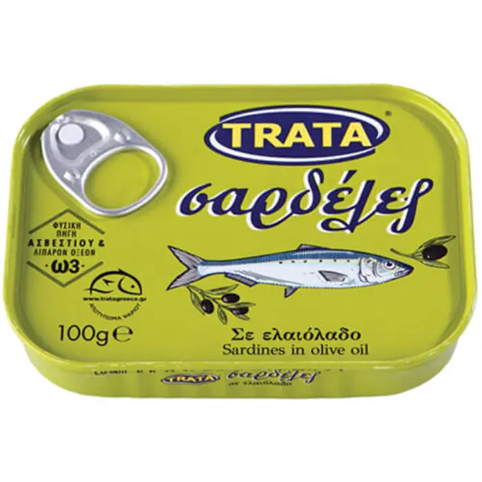 Trata sardines in olijfolie 100 gr Trata Sardines in olijfolie 100 gr - Afbeelding 1