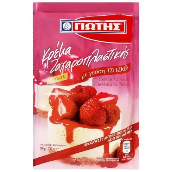 anthos aravositoy cheece cake Jiotis Crème Patisserie Cheesecake 200 gr - Afbeelding 1