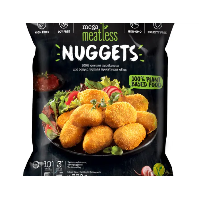 mega yeeros vegan nuggets Mega Yeeros Vegan Nuggets 330 gr - Afbeelding 1