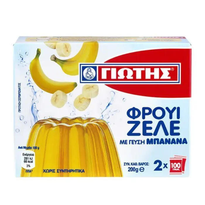 μπανανα Jiotis Fruit Jelly Banaan 200 gr - Afbeelding 1