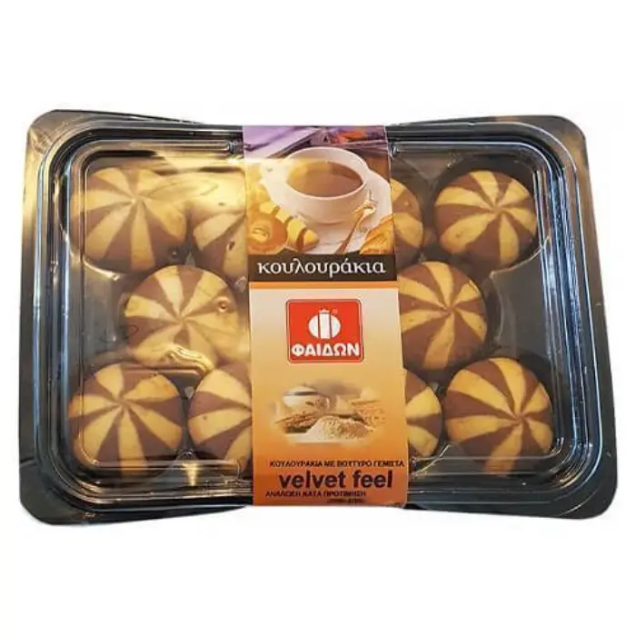 φαιδων γεμιστα Fedon Velvet gevulde koekjes 350g - Afbeelding 1