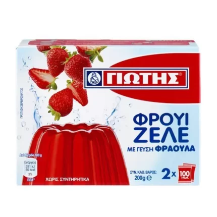 Jiotis Fruit Jelly Aardbei 200 gr