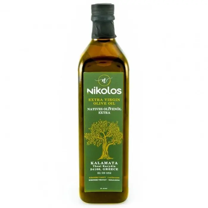 Nikolos-olijfolie-1-pontiki Nikolos Extra Virgin Olijfolie Kreta 1 lit - Afbeelding 1