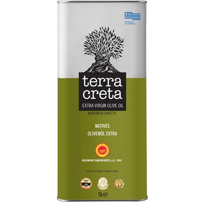 Terra Creta 5 lit tin Terra Creta Extra Virgin Olijfolie Kreta 0,3% 5 lit - Afbeelding 1